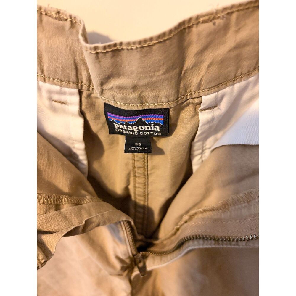 Size 35- Patagonia Khaki Mens All Wear Hemp 6” Shorts - Picture 3 of 3